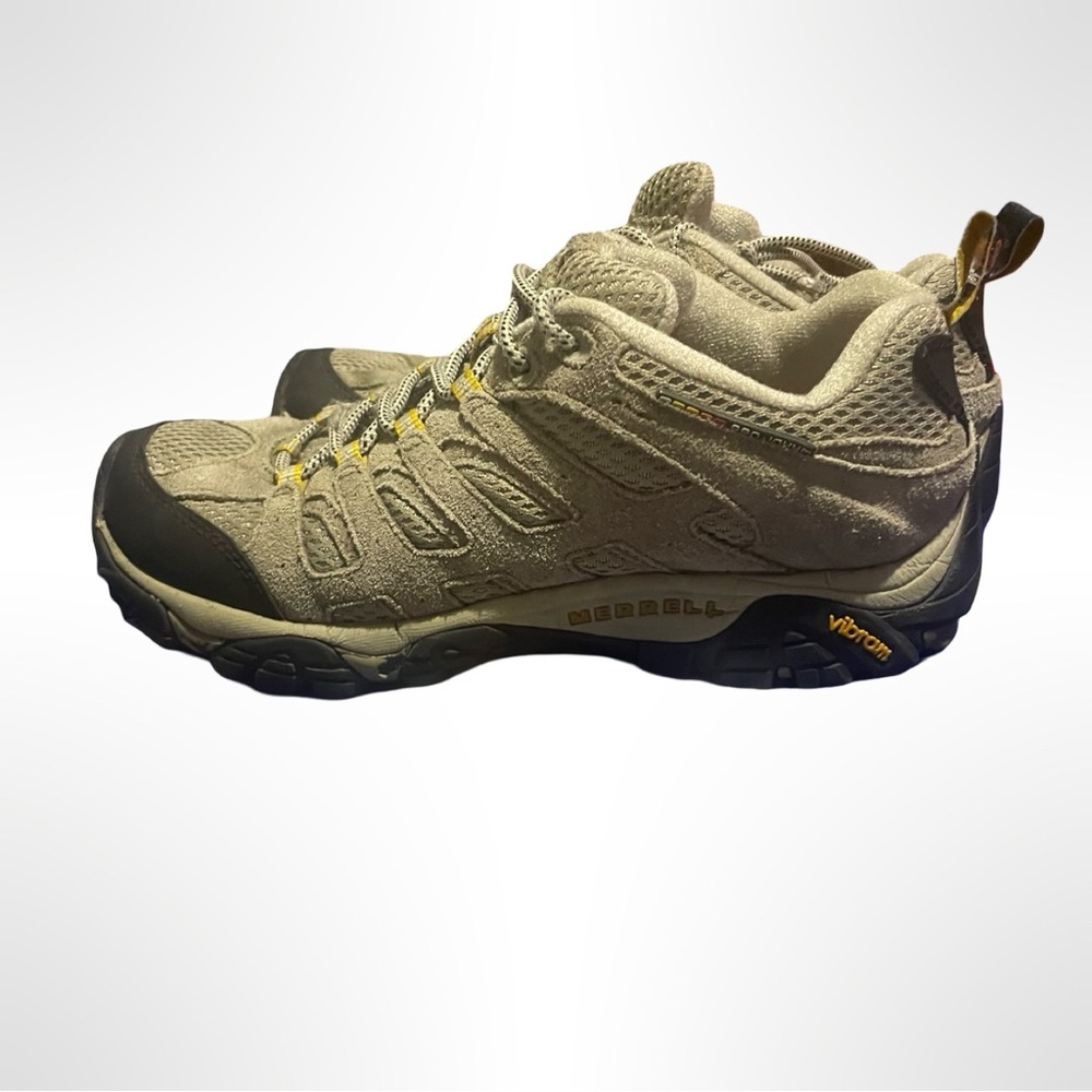 Merrell Moab Ventilator Hiking Shoes Women's 9 Brown Suede Mesh Vibram Continuum